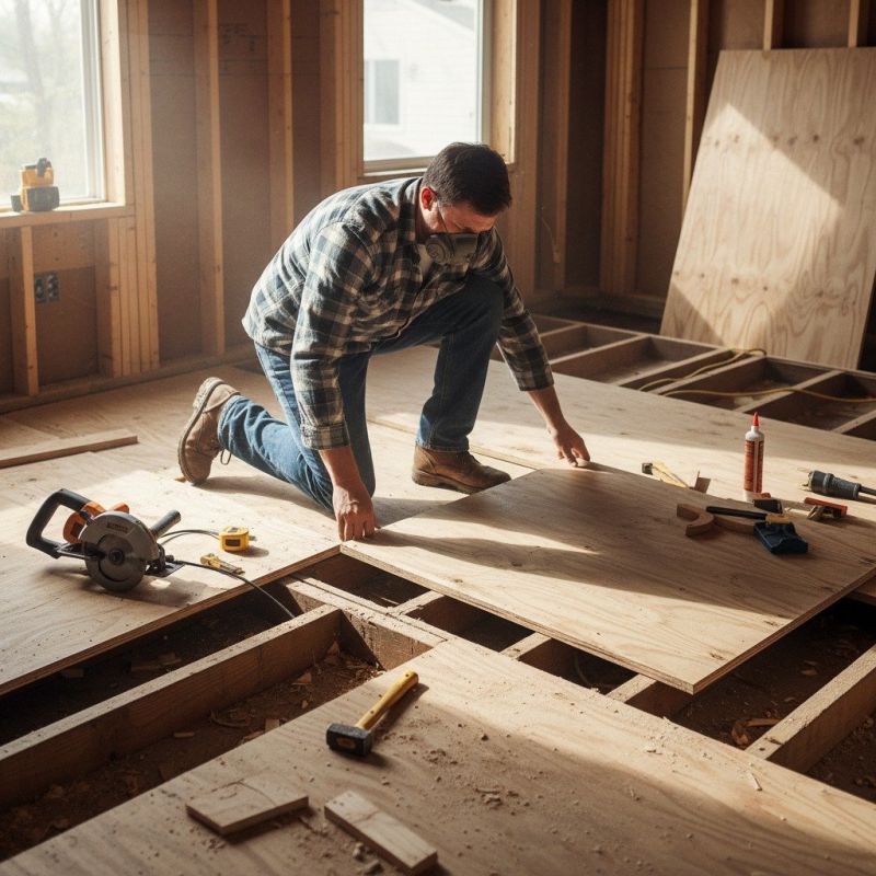 Local Subfloor Installation pros at work